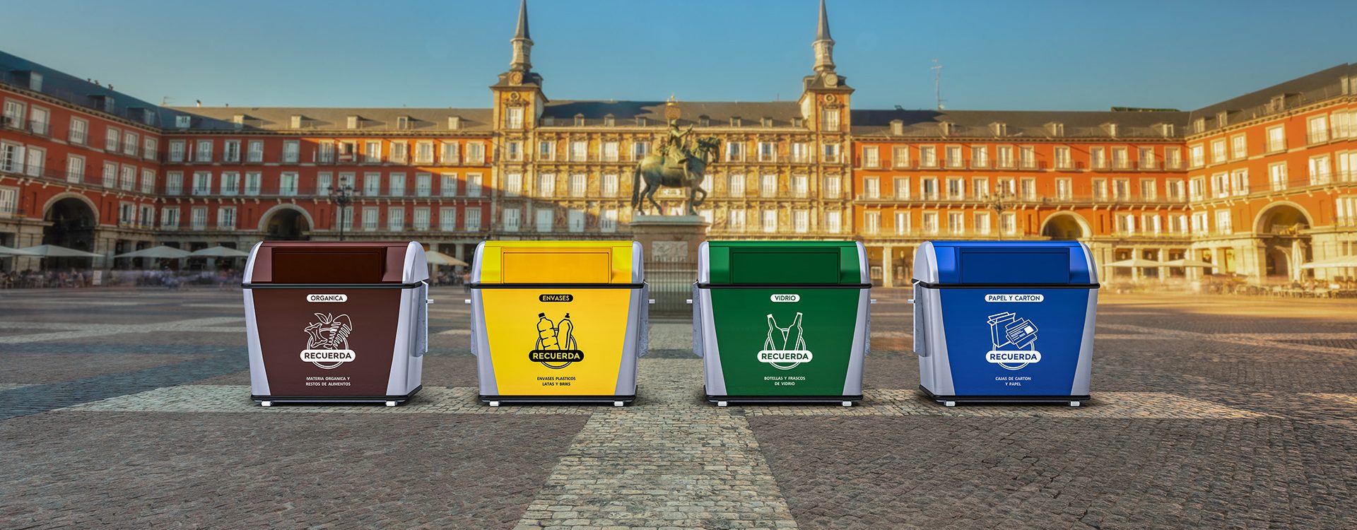 Famous "Plaza Mayor" of Madrid, Spain.
